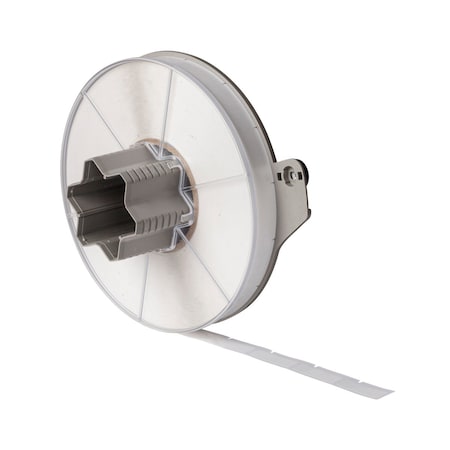 Brady A5500 Polyester Wire and Cable Flag Labels 1.5 in H x 0.5 in W White 3600/RL A55-10-483